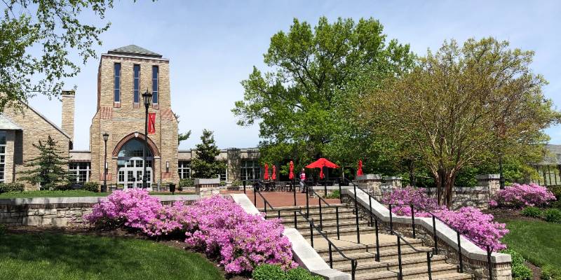 brickman in spring at bryn athyn college