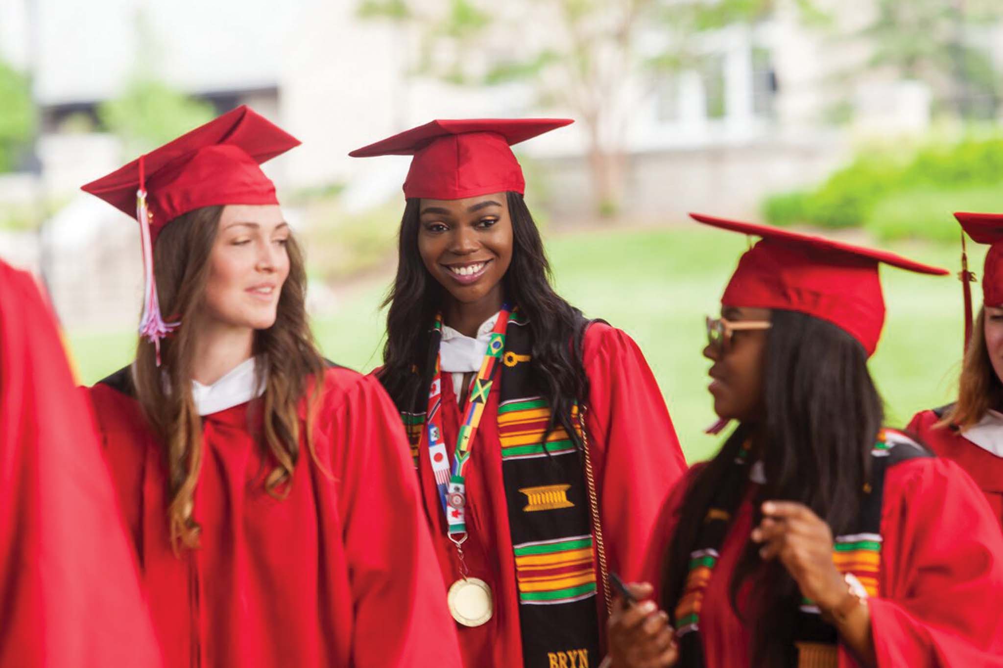 Bryn Athyn College students in caps and gowns