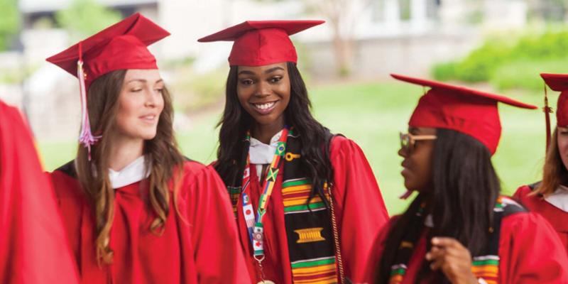 Bryn Athyn College graduates smiling