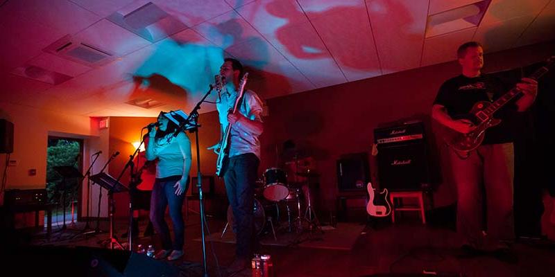 Bryn Athyn College rock concert in the Social Center