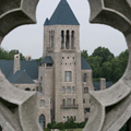 Glencairn town as seen by Bryn Athyn Cathedral near Bryn Athyn College