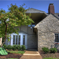 Cottages on the edge of Bryn Athyn College campus