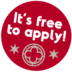 It's free to apply!