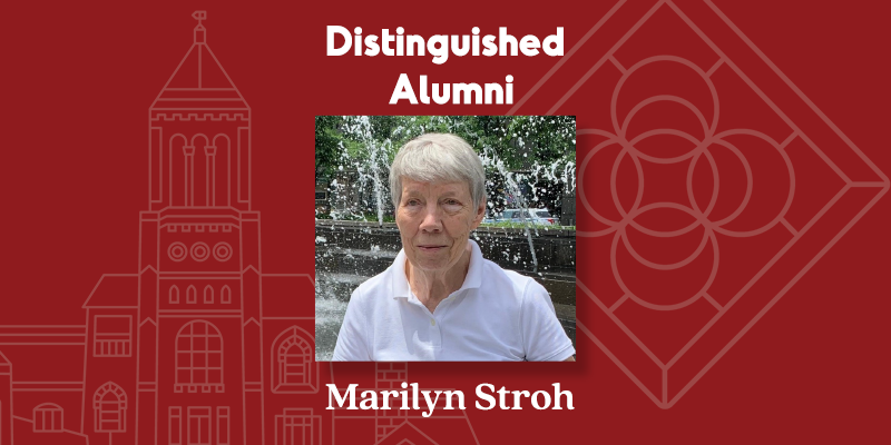 Marilyn Stroh is honored ad distinguished alumni