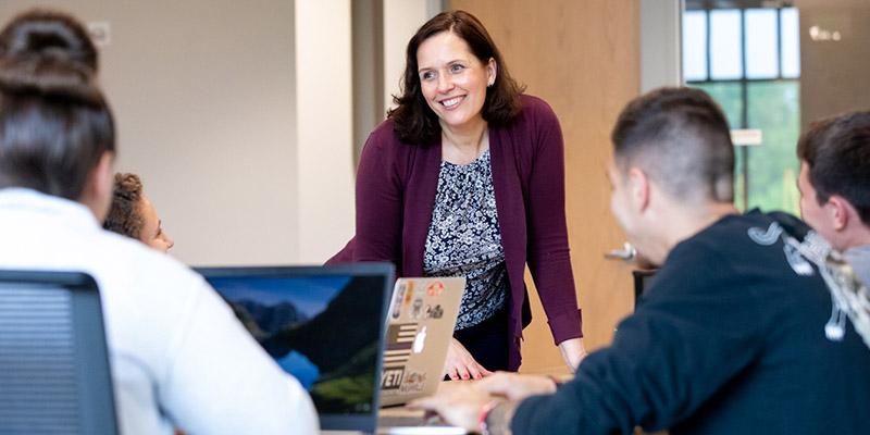 Dr. Ballard in the classroom