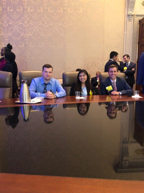 Tim with Federal Reserve Committee meeting room