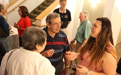 Bryn Athyn College students and alumni in conversation