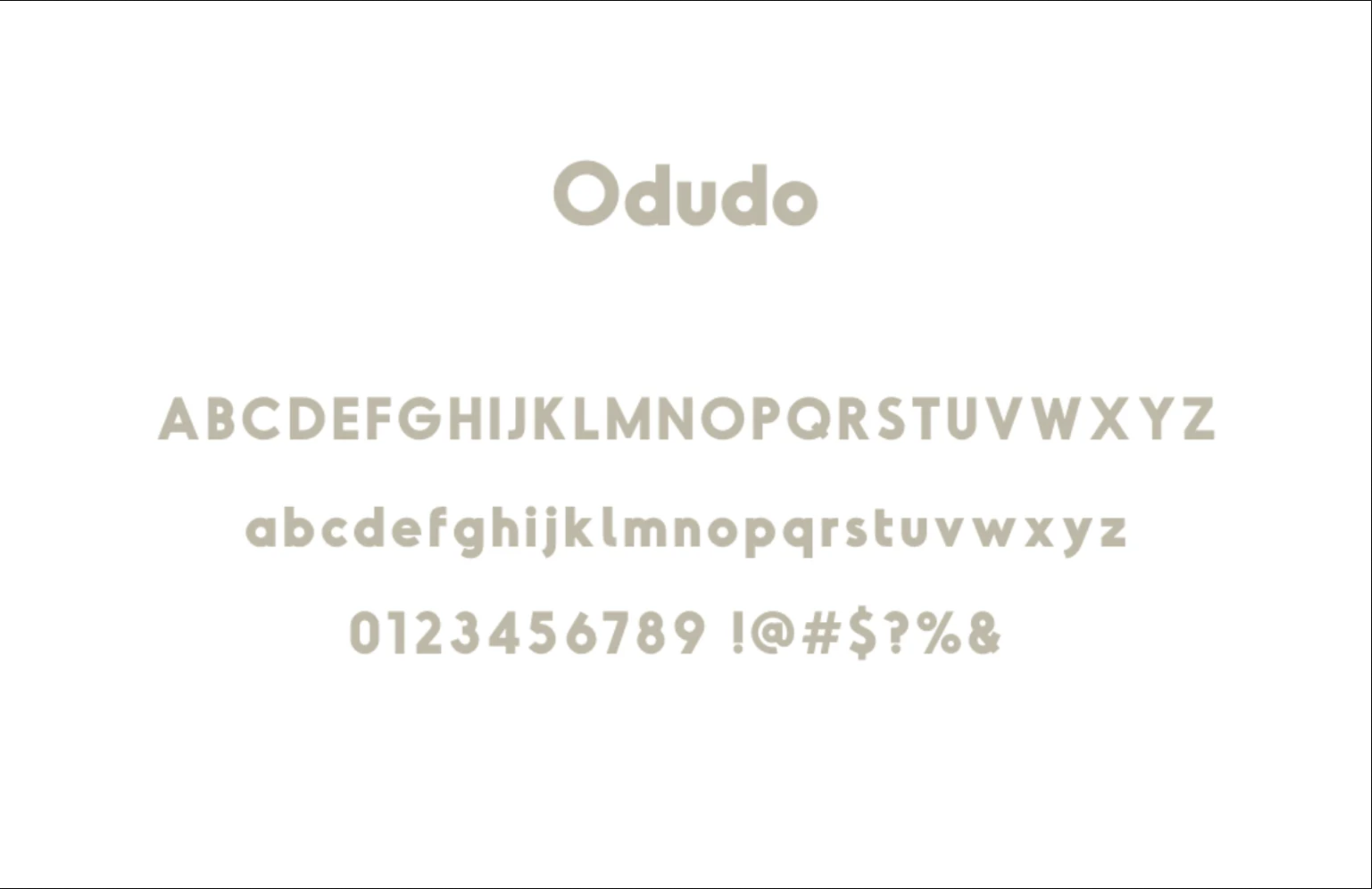 Odudo example