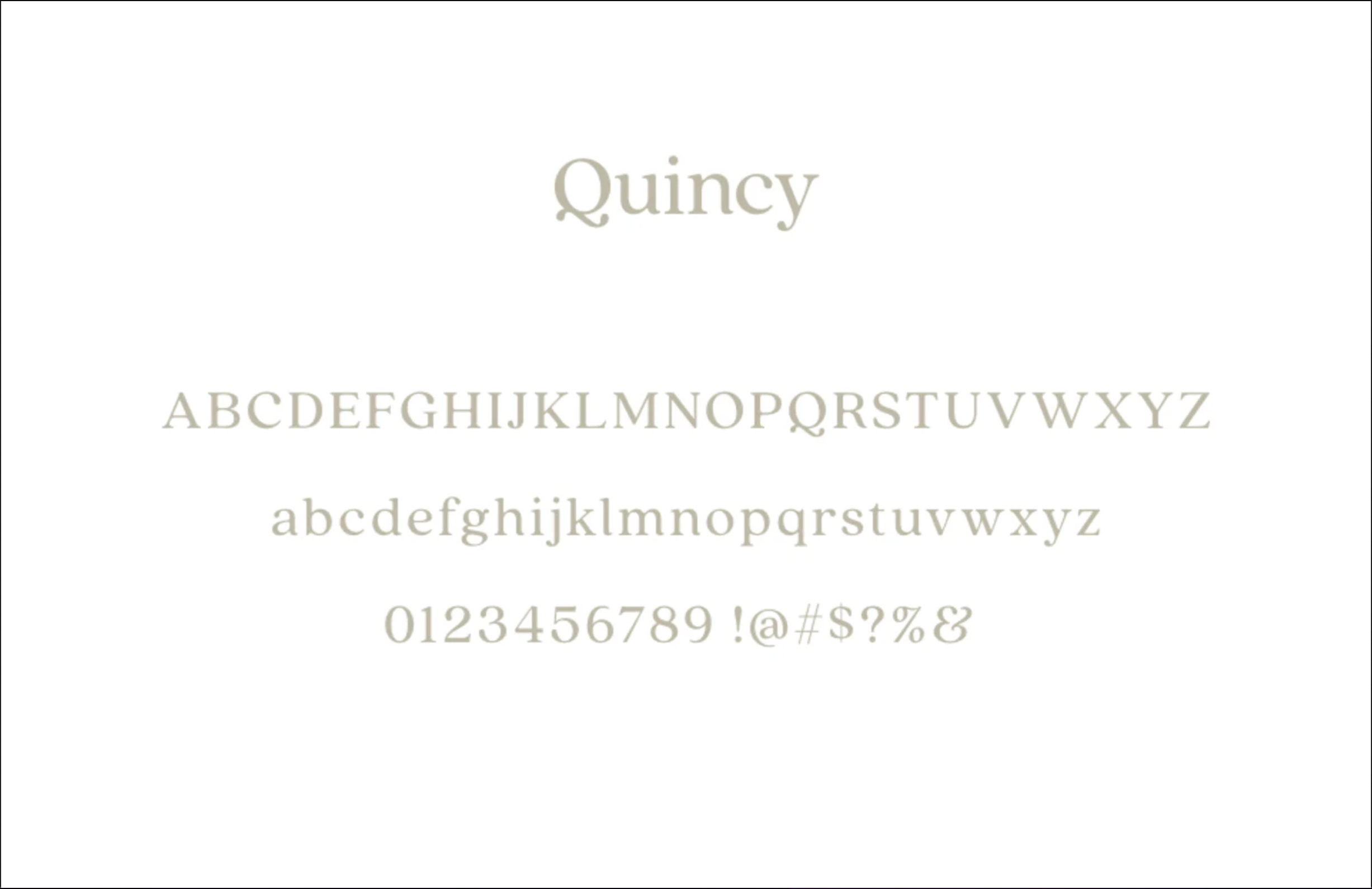 Quincy Example